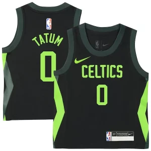 Delizioso Jayson Tatum Boston Celtics Nike Preschool 2024/25 Swingman Player Jersey City Edition Black