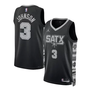 Fascinante Incantevole Ottimo Keldon Johnson San Antonio Spurs Jordan Brand Unisex Swingman Jersey Statement Edition Black