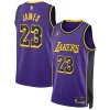 Versatile LeBron James Los Angeles Lakers Jordan Brand Unisex Swingman Jersey Statement Edition Purple