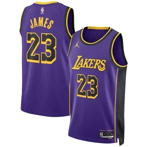 Versatile LeBron James Los Angeles Lakers Jordan Brand Unisex Swingman Jersey Statement Edition Purple