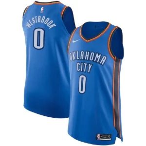 Cool Gorgeous Prestigioso Russell Westbrook Oklahoma City Thunder Nike Authentic Player Jersey Icon Edition Blue
