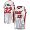 Bellissimo Shaquille O'Neal Miami Heat 2005/06 Hardwood Classics 75th Anniversary Swingman Jersey Platinum