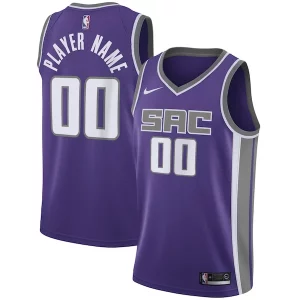 Fascinante Stupendo Sacramento Kings Nike Swingman Custom Jersey Purple Icon Edition