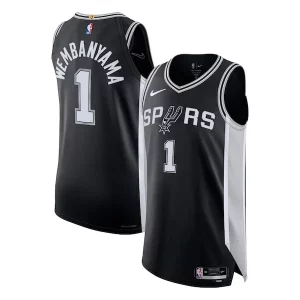 Prestigioso Ottimo Fascinante Victor Wembanyama San Antonio Spurs Nike Authentic Jersey Icon Edition Black