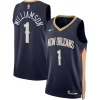 Accattivante Elegante Zion Williamson New Orleans Pelicans Nike Unisex Swingman Jersey Icon Edition Navy/White