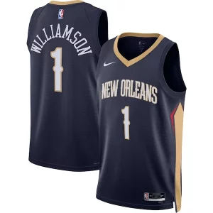 Accattivante Elegante Zion Williamson New Orleans Pelicans Nike Unisex Swingman Jersey Icon Edition Navy/White