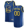 Raffinato Sofisticato Golden State Warriors Youth 2019/20 Fast Break Custom Replica Jersey Royal Icon Edition