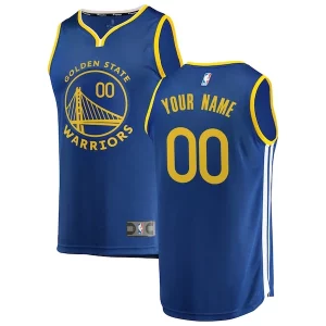Raffinato Sofisticato Golden State Warriors Youth 2019/20 Fast Break Custom Replica Jersey Royal Icon Edition