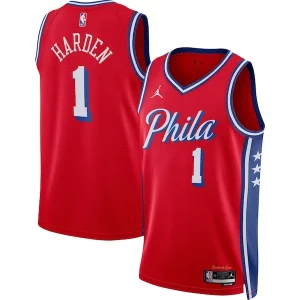 Lussuoso Accattivante James Harden Philadelphia 76ers Jordan Brand Unisex Swingman Jersey Statement Edition Red