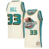 Fantastico Gorgeous Grant Hill Detroit Pistons Chainstitch Swingman Jersey Cream