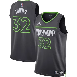 Cool Incantevole Karl Anthony Towns Minnesota Timberwolves Jordan Brand Unisex Swingman Jersey Statement Edition Charcoal