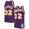 Delizioso Magnifico Magic Johnson Los Angeles Lakers 1984/85 Hardwood Classics Authentic Jersey Purple/Gold
