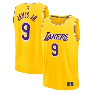 Eccezionale Bronny James Los Angeles Lakers 2024 NBA Draft Fast Break Player Jersey Icon Edition Gold