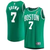 Duraturo Jaylen Brown Boston Celtics 2024 NBA Finals Champions Fast Break Replica Player Jersey Kelly Green Icon Edition
