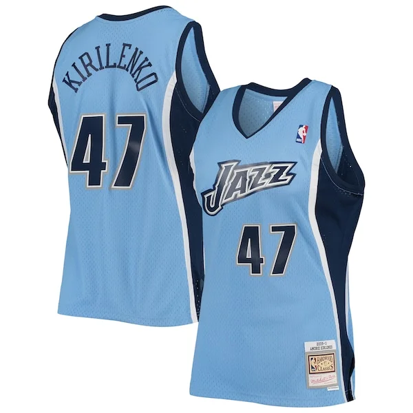 Fantastico Andrei Kirilenko Utah Jazz 2009/10 Hardwood Classics Swingman Jersey Powder Blue