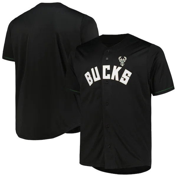 Eccezionale Stupendo Versatile Milwaukee Bucks Profile Big & Tall Pop Jersey Black