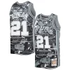 Bellissimo Raffinato Splendido Tim Duncan San Antonio Spurs 1998/99 Hardwood Classics Lunar New Year Swingman Jersey Silver