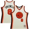 Gorgeous Prestigioso Carino Latrell Sprewell New York Knicks Chainstitch Swingman Jersey Cream