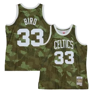 Magnifico Trendy Larry Bird Boston Celtics Hardwood Classics 1985/86 Ghost Green Swingman Jersey Camo