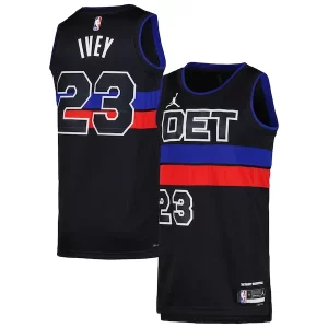 Trendy Splendido Jaden Ivey Detroit Pistons Jordan Brand Unisex Swingman Jersey Statement Edition Black