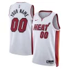 Comodo Duraturo Trendy Miami Heat Nike Unisex Swingman Custom Jersey White Association Edition