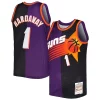 Trendy Penny Hardaway Phoenix Suns Hardwood Classics 1999/00 Split Swingman Jersey Purple/Black