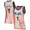 Lussuoso Penny Hardaway Orlando Magic Women's 75th Anniversary Rose Gold 1993 Swingman Jersey Pink