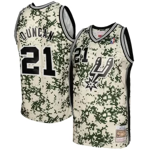 Delizioso Stupendo Sofisticato Tim Duncan San Antonio Spurs 2013/14 Swingman Jersey Camo