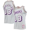 Trendy Incantevole Raffinato Wilt Chamberlain Los Angeles Lakers 75th Anniversary 1971/72 Hardwood Classics Swingman Jersey Silver