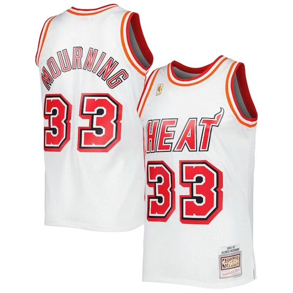Splendido Classico Versatile Alonzo Mourning Miami Heat Hardwood Classics Swingman Jersey White