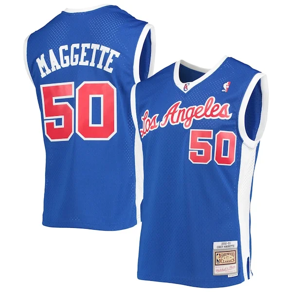 Prestigioso Elegante Corey Maggette LA Clippers 2001/02 Hardwood Classics Swingman Jersey Royal