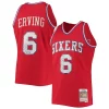 Attraente Versatile Julius Erving Philadelphia 76ers 1982/83 Hardwood Classics NBA 75th Anniversary Diamond Swingman Jersey Red
