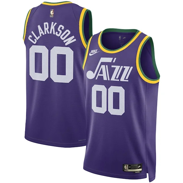 Classico Jordan Clarkson Utah Jazz Nike Unisex Swingman Replica Jersey Classic Edition Purple