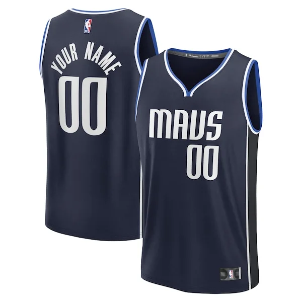 Ottimo Splendido Stupendo Dallas Mavericks Custom Fast Break Jersey Statement Edition Navy/Blue