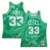 Classico Larry Bird Boston Celtics 1985/86 Hardwood Classics Asian Heritage 6.0 Swingman Throwback Player Jersey Kelly Green