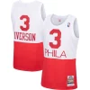 Carino Lussuoso Meraviglioso Allen Iverson Philadelphia 76ers 2003/04 Hardwood Classics Authentic Jersey White/Black/Red