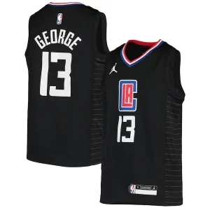 Versatile Accattivante Splendido Paul George LA Clippers Jordan Brand Youth 2020/21 Swingman Player Jersey Black Statement Edition
