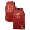 Elegante Delizioso Moderno Donovan Mitchell Cleveland Cavaliers Nike Youth Swingman Replica Jersey City Edition Wine