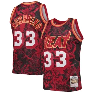 Carino Alonzo Mourning Miami Heat Hardwood Classics 1996/97 Lunar New Year Swingman Jersey Red