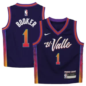 Carino Trendy Devin Booker Phoenix Suns Nike Preschool Swingman Replica Jersey City Edition Purple