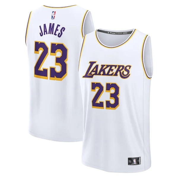 Comodo Prestigioso Meraviglioso LeBron James Los Angeles Lakers Youth Fast Break Replica Player Jersey Association Edition White