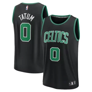 Accattivante Fantastico Jayson Tatum Boston Celtics Fast Break Replica Player Jersey Statement Edition Black