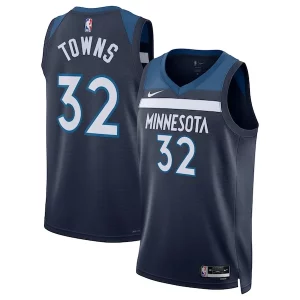 Gorgeous Trendy Karl Anthony Towns Minnesota Timberwolves Nike Unisex Swingman Jersey Icon Edition Navy