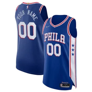 Gorgeous Carino Versatile Philadelphia 76ers Nike 2021/22 Diamond Authentic Custom Jersey Icon Edition Royal
