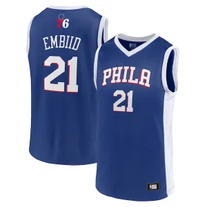 Comodo Men's Joel Embiid Royal Philadelphia 76ers Player Jersey