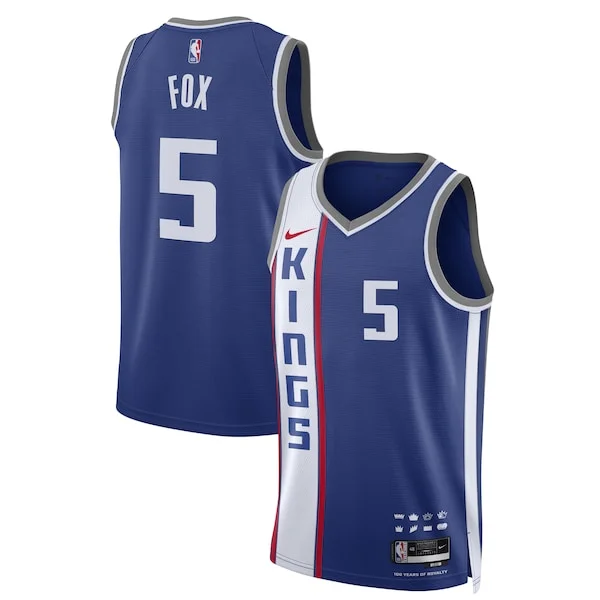 Sofisticato Prestigioso Resistente De'Aaron Fox Sacramento Kings Nike Unisex 2023/24 Swingman Jersey Blue City Edition