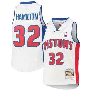 Gorgeous Magnifico Duraturo Richard Hamilton Detroit Pistons Youth 2003/04 Hardwood Classics Swingman Jersey White