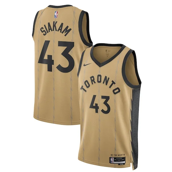 Lussuoso Incantevole Sofisticato Pascal Siakam Toronto Raptors Nike Unisex 2023/24 Swingman Jersey Gold City Edition