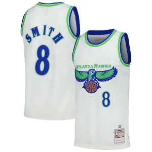 Versatile Splendido Steve Smith Atlanta Hawks Chainstitch Swingman Jersey Cream