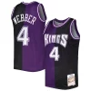 Fascinante Ottimo Pratico Chris Webber Sacramento Kings Hardwood Classics 2000/01 Split Swingman Jersey Purple/Black